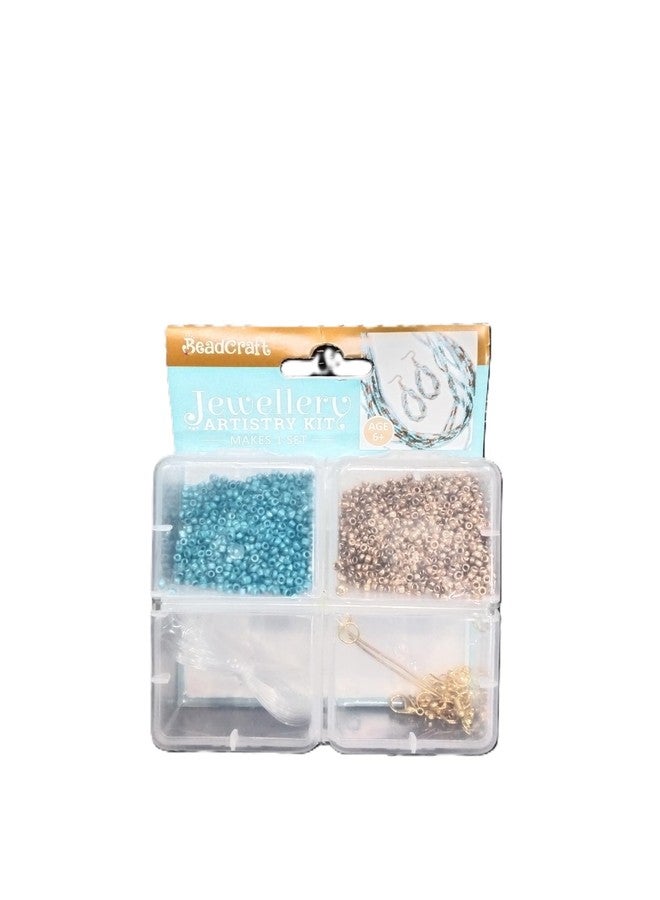 Itsy Bitsy Jewellery Artistry Set | DIY Crystal Resin Jewellery Making Kit | 4 Cavity Box - Teal Touch | Handmade Beads Earrings Necklace Bracelet